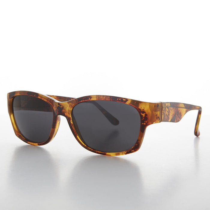 SUNGLASS MUSEUM Sporty Vintage Wrap Style Sunglass with Wide Temples - Wiley