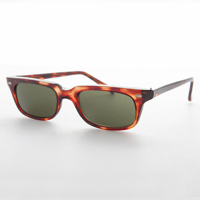 image of sunglasses model SUNGLASS MUSEUM SUNGLASS MUSEUM Horn Rim Beatnik Vintage Sunglass Rare Low Profile Style - Wilson