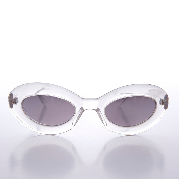 SUNGLASS MUSEUM Chunky Retro 60s Cat Eye Vintage Sunglass - Zana