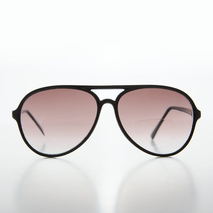 SUNGLASS MUSEUM Simple Bifocal Aviator Sunglass - Zander