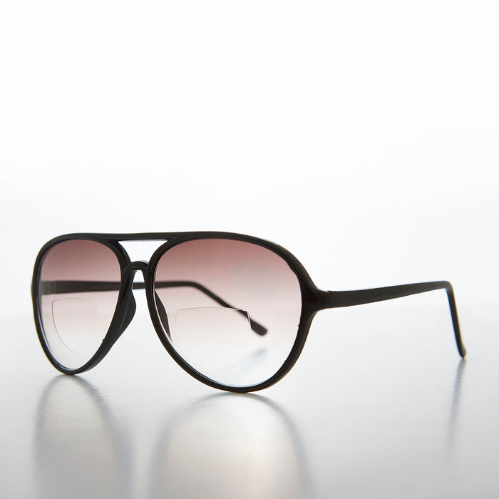 SUNGLASS MUSEUM Simple Bifocal Aviator Sunglass - Zander