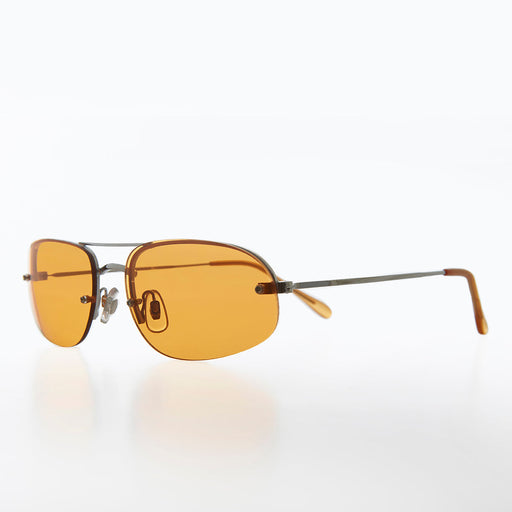 Sunglass Museum Rimless Color Pop Tinted Lens Vintage Sunglass - Zizi - Product image
