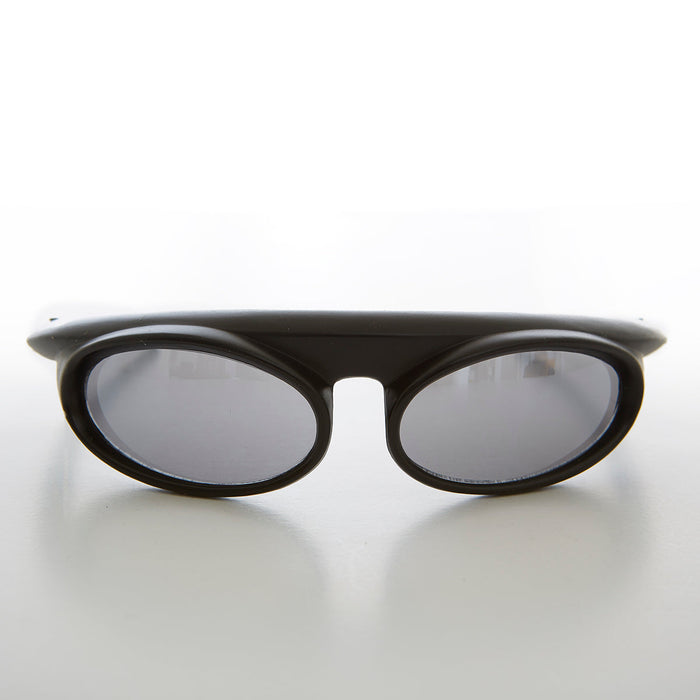 SUNGLASS MUSEUM Futuristic Wrap Around Goggle Vintage Sunglass - Zurich