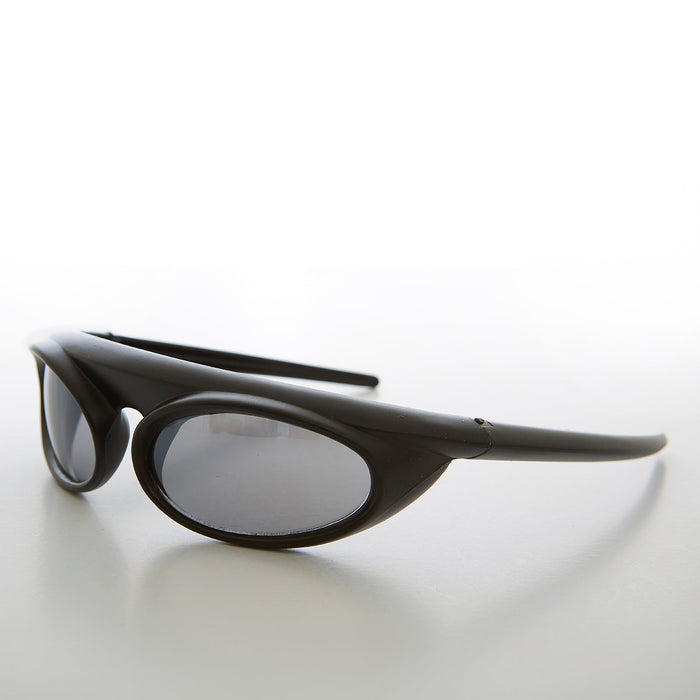 SUNGLASS MUSEUM Futuristic Wrap Around Goggle Vintage Sunglass - Zurich