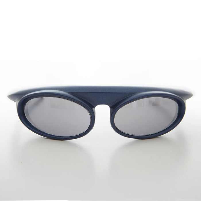 SUNGLASS MUSEUM Futuristic Wrap Around Goggle Vintage Sunglass - Zurich