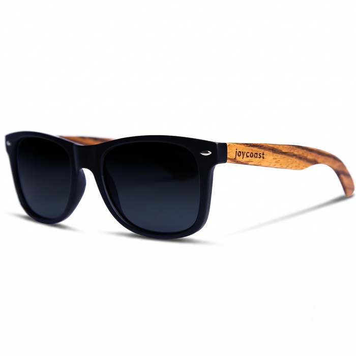 Zebu Zebrawood Wooden Sunglasses | Polarized UV400 | Joycoast