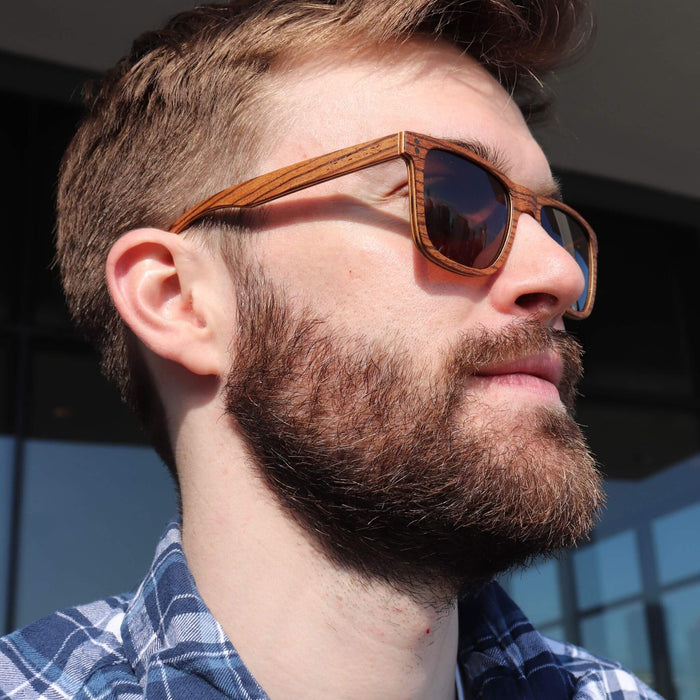 Ziggy Zebrawood Wayfinder Sunglasses | Polarized | Joycoast
