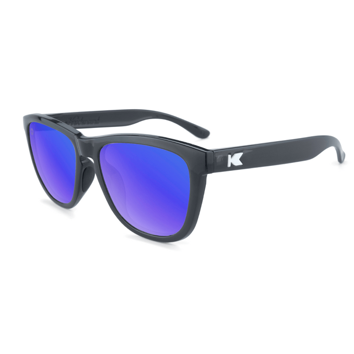 image of sunglasses model Knockaround Jelly Black / Moonshine Premiums Sport