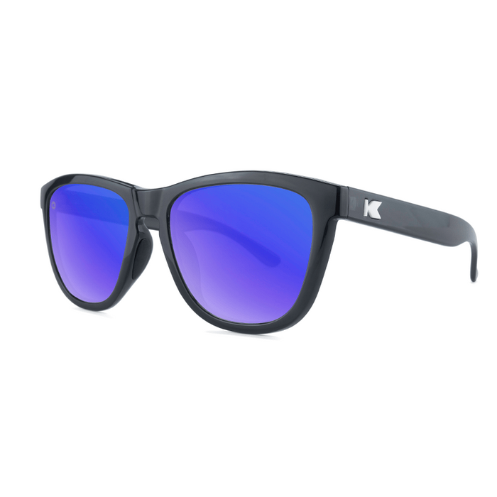 image of sunglasses model Knockaround Jelly Black / Moonshine Premiums Sport