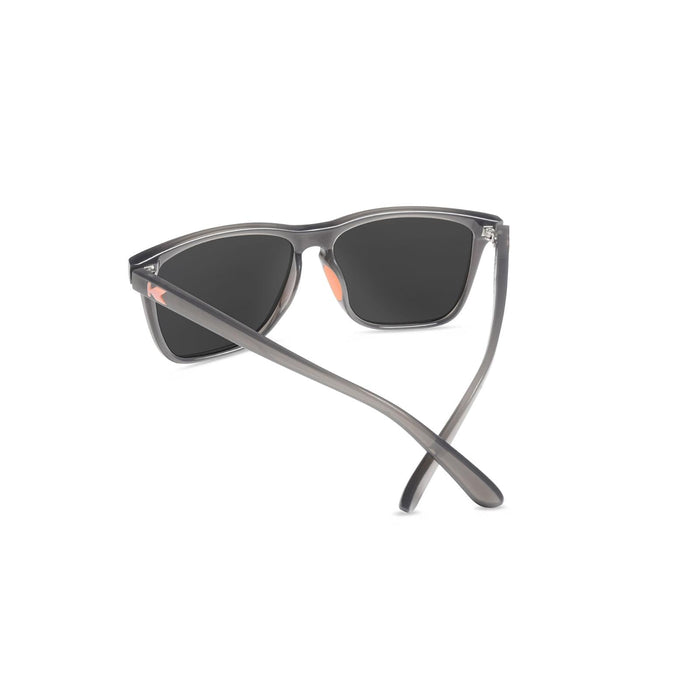 image of sunglasses model Knockaround Jelly Grey / Peach Fast Lanes Sport
