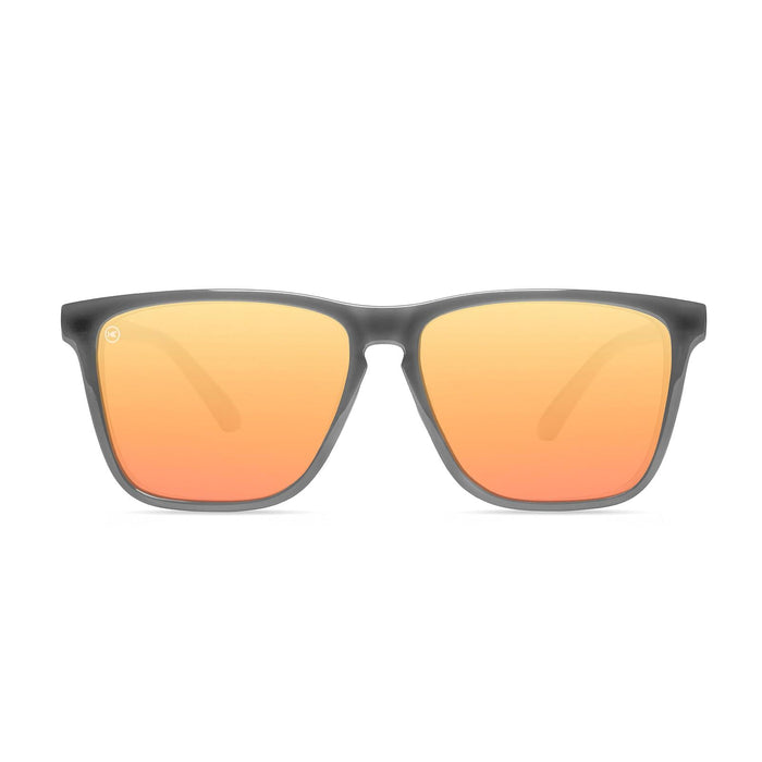 image of sunglasses model Knockaround Jelly Grey / Peach Fast Lanes Sport