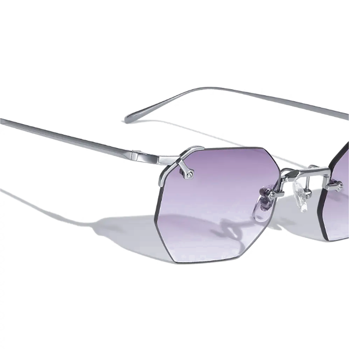 COSSINO A.M. Metal Hexagon Sunglasses