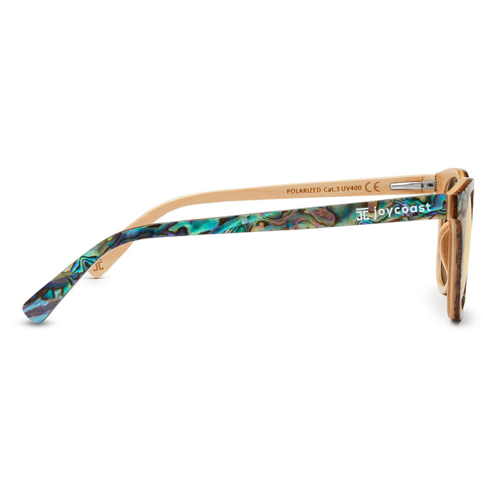 Aqua Wave Abalone Square Sunglasses | Women's | Joycoast