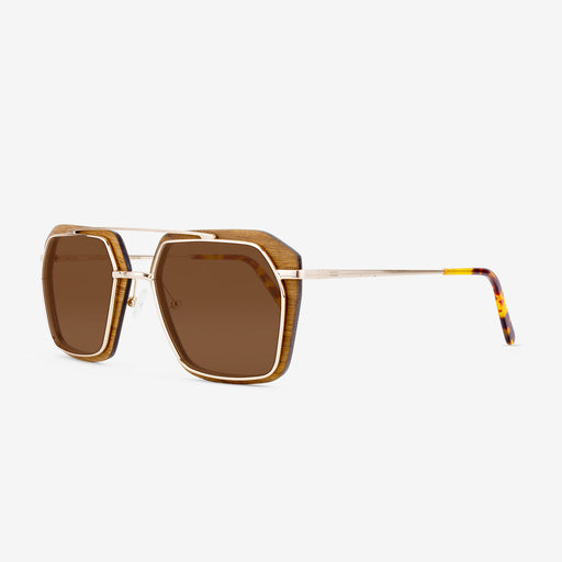 TOMMY OWENS Bal Harbour - Metal & Wood Sunglasses - Product image