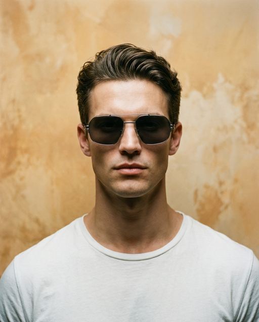 COSSINO Bold Black Aviator Sunglasses - Product image