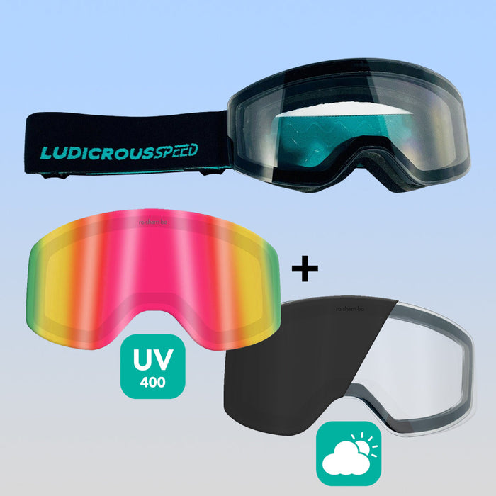 RO-SHAM-BO Sunglasses Ludicrous Speed Snow Goggles Set | Youth