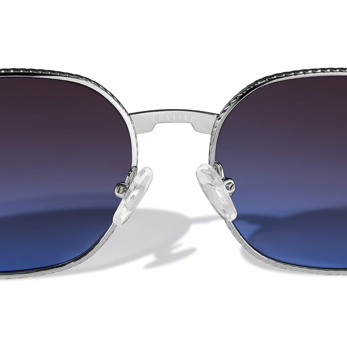 COSSINO Bleu Violet Metal Sunglasses