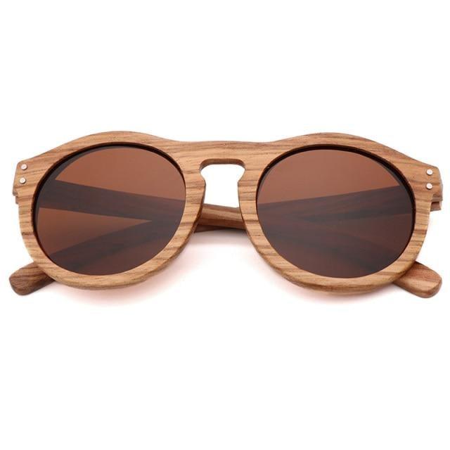BARCUR Classic Style Wood Retro Style Sunglasses