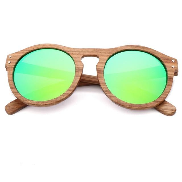 BARCUR Classic Style Wood Retro Style Sunglasses