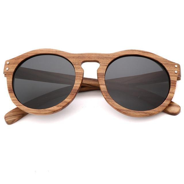 BARCUR Classic Style Wood Retro Style Sunglasses