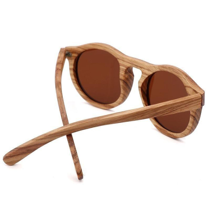 BARCUR Classic Style Wood Retro Style Sunglasses