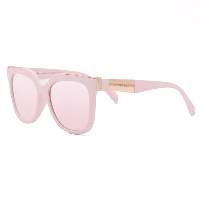 TOPFOXX Sunglasses Coco - Rosegold Frame Rosegold Lens Wayfarer Sunglasses