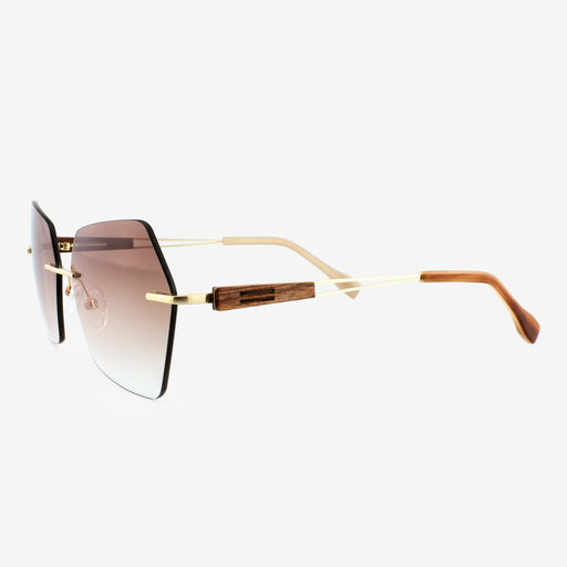 TOMMY OWENS Cocoa - Metal & Wood Sunglasses - Product image