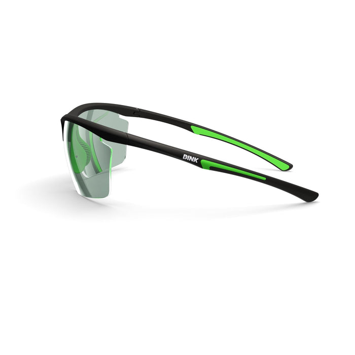 DINK Daytona Petite Large RX Sunglasses - Black/Green