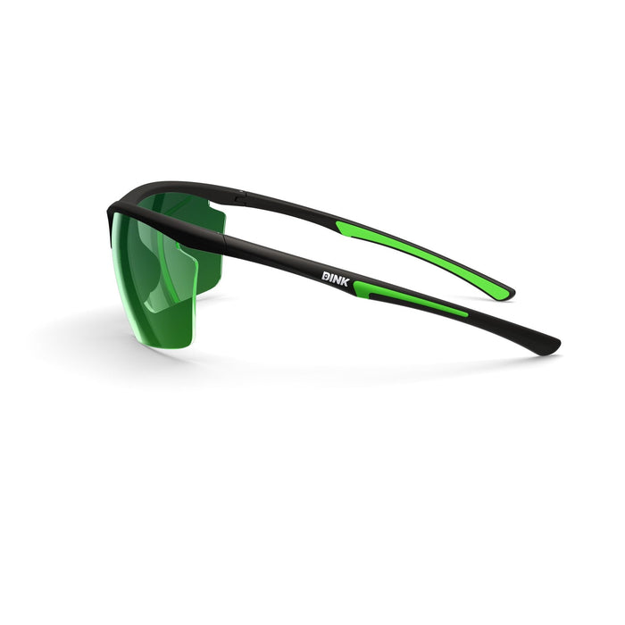DINK Daytona Petite Large RX Sunglasses - Black/Green