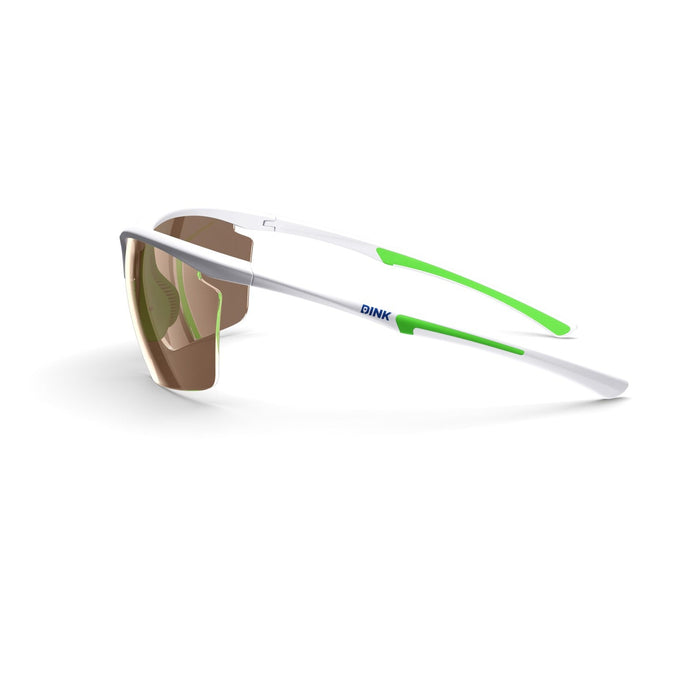 DINK Daytona Petite Large RX Sunglasses - White/Green
