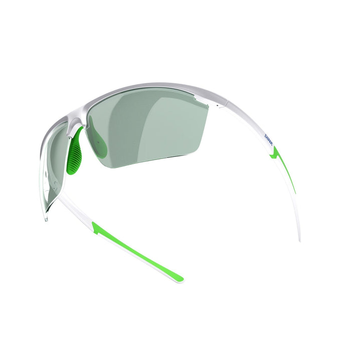DINK Daytona Petite Large Sunglasses - White/Green