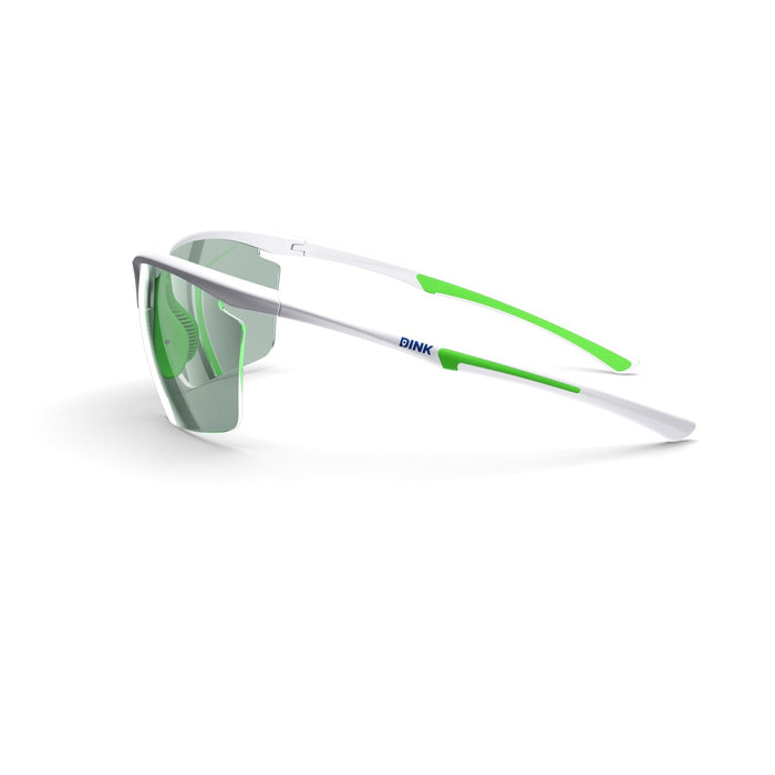 DINK Daytona Petite Large RX Sunglasses - White/Green