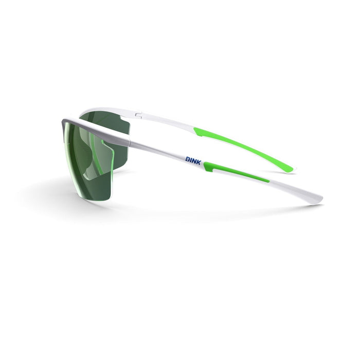DINK Daytona Petite Large Pickleball Sunglasses - White/Green
