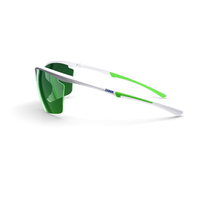 DINK Daytona Petite Large Pickleball Sunglasses - White/Green