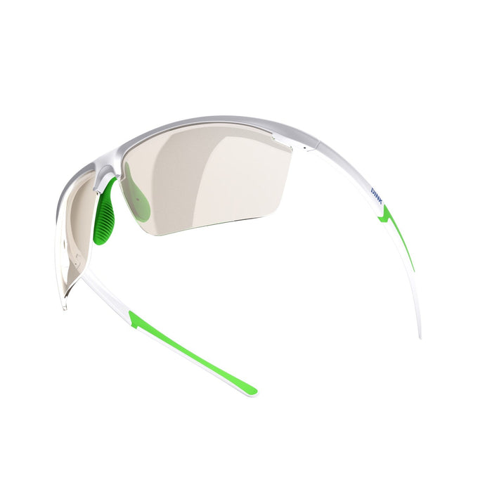 DINK Daytona Petite Large Sunglasses - White/Green