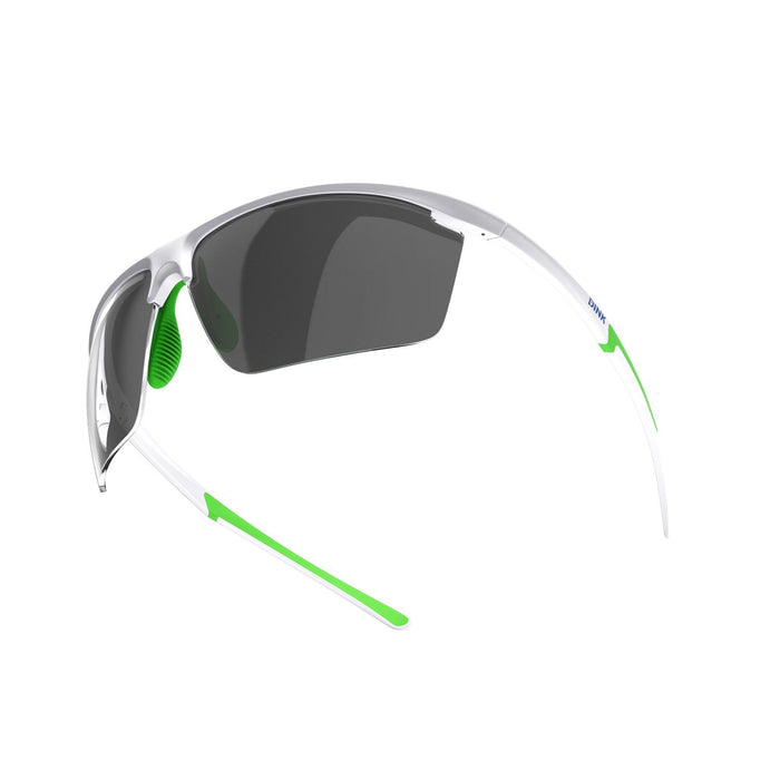 DINK Daytona Petite Large Sunglasses - White/Green