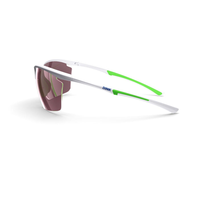 DINK Daytona Petite Large RX Sunglasses - White/Green