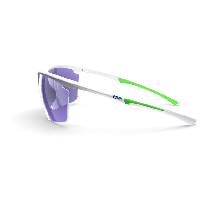 DINK Daytona Petite Large Pickleball Sunglasses - White/Green