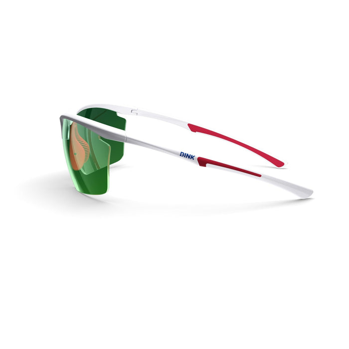 DINK Daytona Petite Large RX Pickleball Sunglasses - White/Red