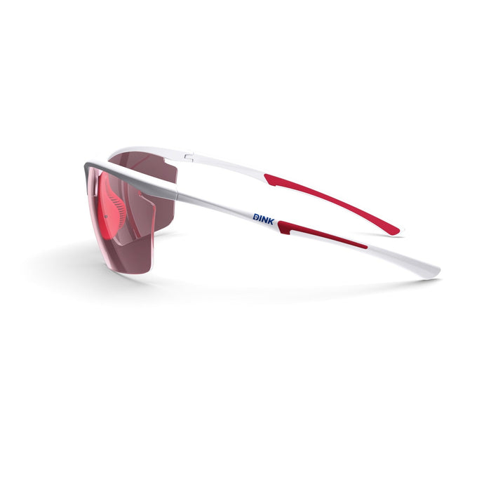 DINK Daytona Petite Large Sunglasses - White/Red