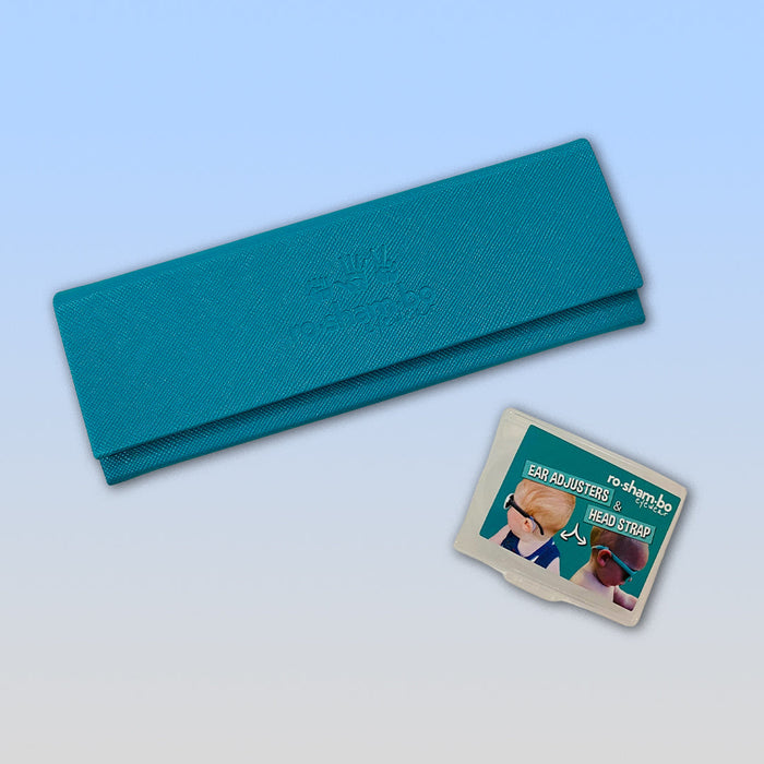 RO-SHAM-BO Sunglasses FoldCase + Strap Kit Combo