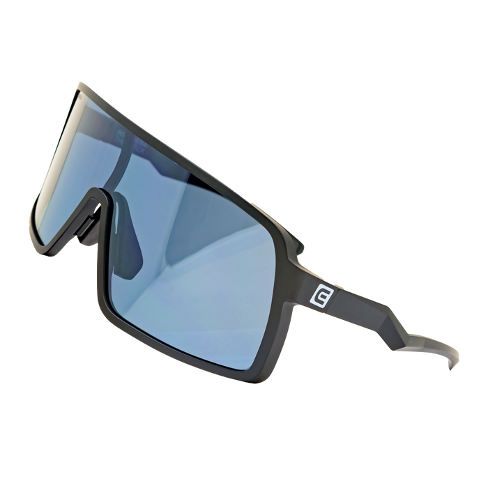 image of sunglasses model Rockwell Time Forza (Black/Blue Anti-Reflective, Polarized, Oleo-phobic Lens)