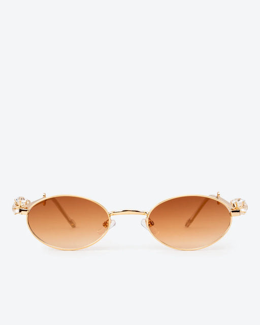 GLEAMLEY SOLEIL - Amber Gradient Lenses, Gold Chrome Frame - Product image