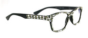 NY FIFTH AVENUE Kelly, (Bling) Reading Glasses 4 women W (Full All Over)(Black Diamond, AB Aurora Borealis) Genuine European Crystals.Square NY Fifth Avenue - Product image