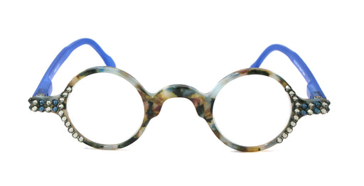 NY FIFTH AVENUE Picasso, (Bling) Women Reading Glasses W (Black Diamond, Montana) Genuine European Crystals, Round +1.25 to +3 Tortoiseshell NY Fifth Avenue - Product image