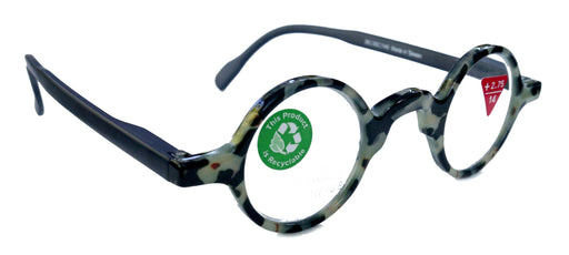 NY FIFTH AVENUE Picasso, (Premium) Reading Glasses, High End Readers +1.25 to +3 Magnifying, Circle optical Frames. Round Tortoise (Black) NY Fifth Avenue. - Product image