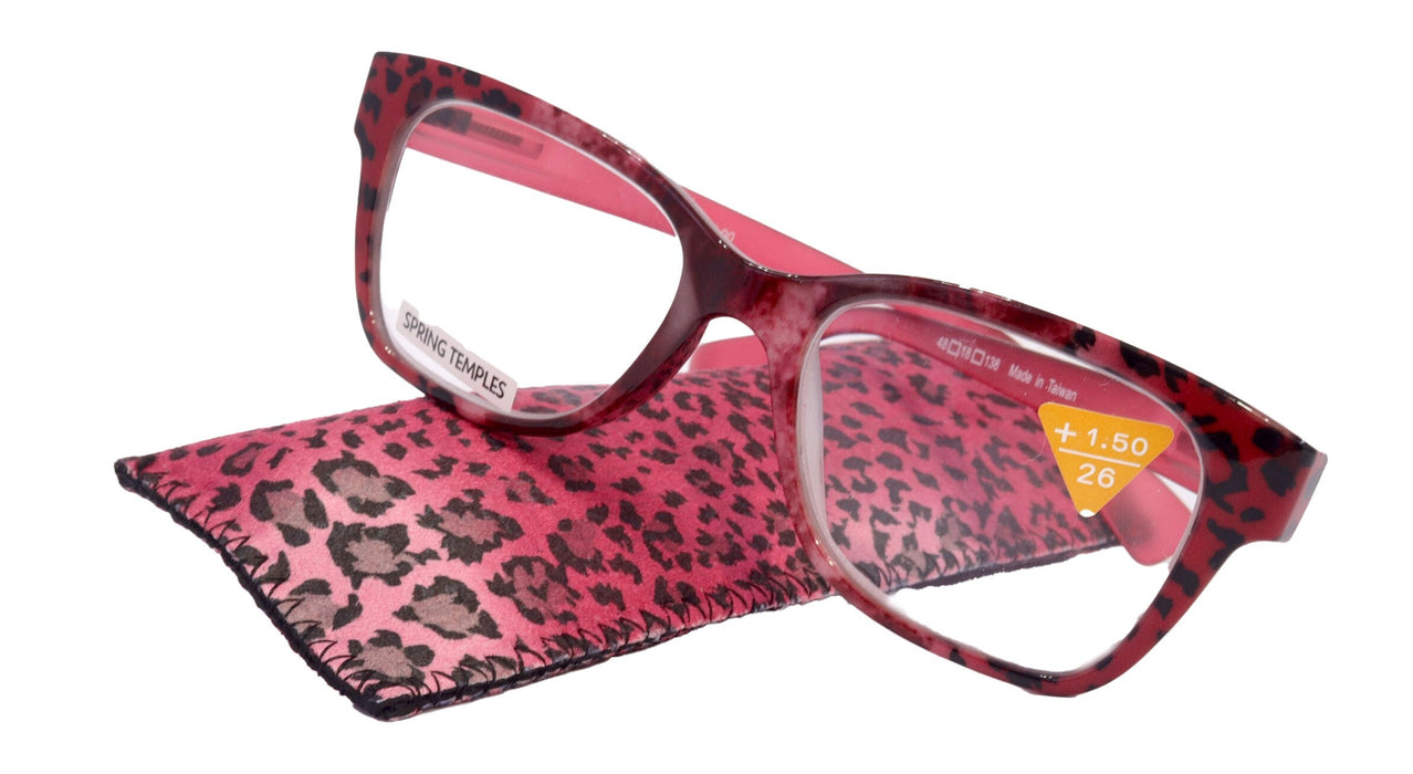 The Bohemian, (Premium) Reading Glasses High End Reading Glass +1.25 to +4 magnifying glasses, Square. optical Frames