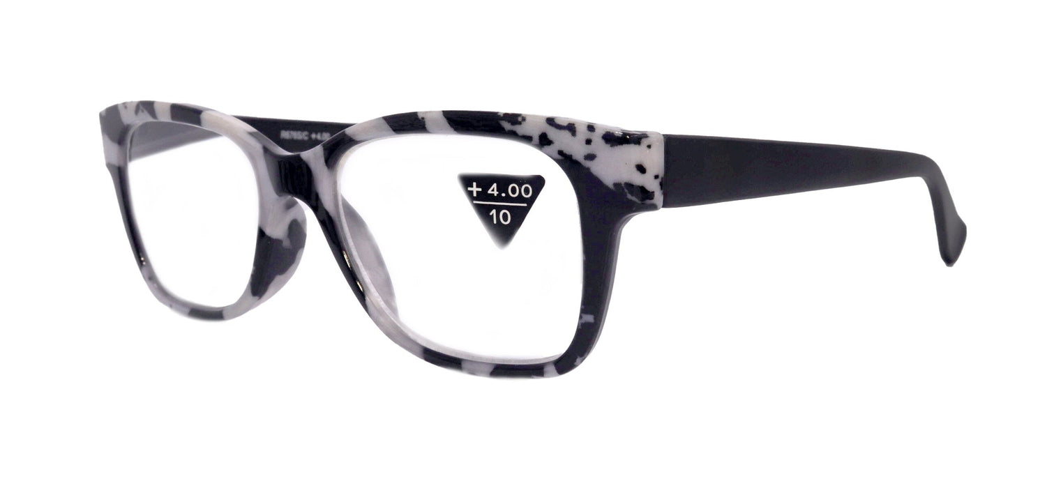 THE BOHEMIAN, Premium Reading Glasses High End Reading Glass +1.25 to +4 magnifying glasses, Square. optical Frames