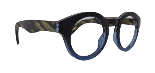NY FIFTH AVENUE Berlin, (Blue Light Glasses) Reading, High End Readers, Magnifying Eyeglass (Black/Blue) (Round) (Thick Frame) (Over size) NY Fifth Avenue - Product image