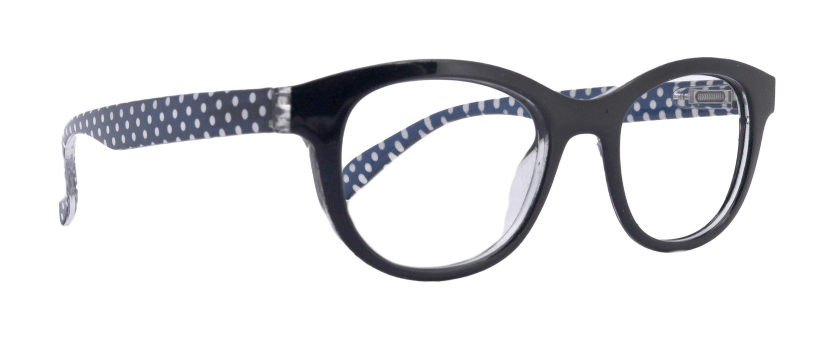 NY FIFTH AVENUE Premium Reading Glasses, High End Readers, Magnifying Eyeglasses, (BLACK Translucent) (Round) NY Fifth Avenue - Product image
